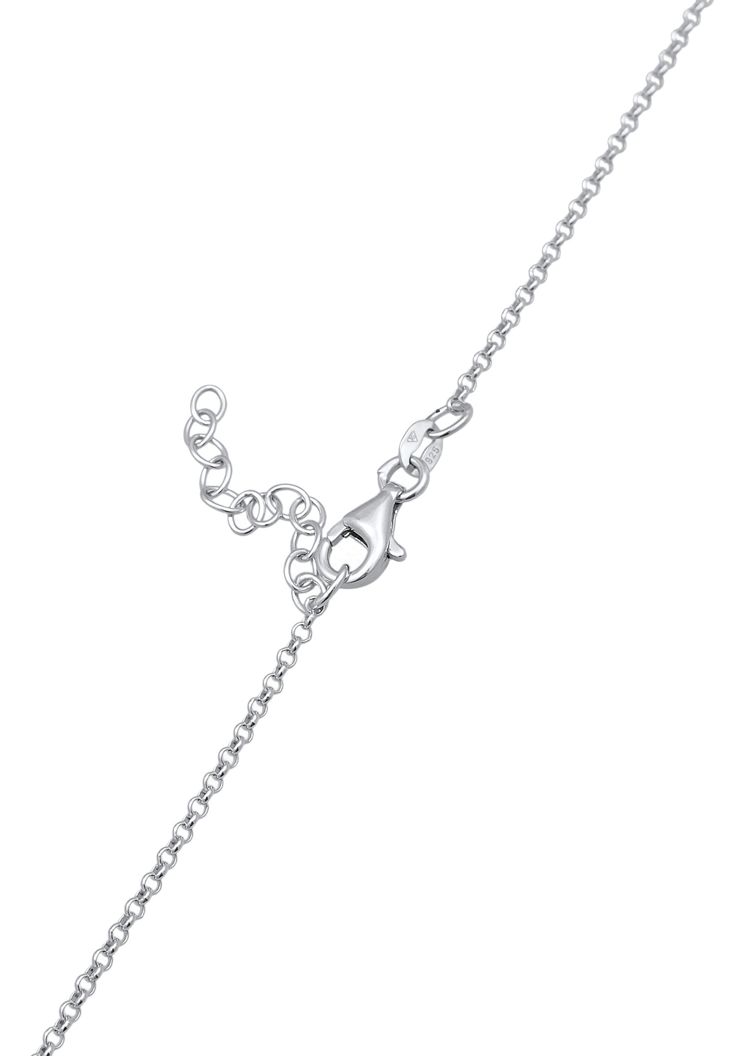 Elli Enfants Motif Pendentif Fleurs en Argent Sterling 925