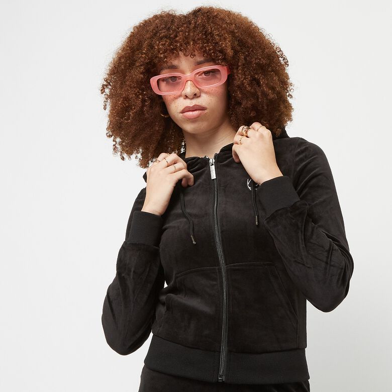 Chest Signature Tight Full Zip Velvet Jacket