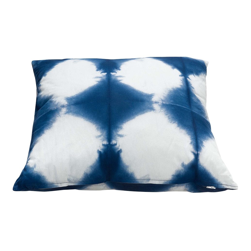 vtwonen Jastučnica Dekorativni jastuk Tie Dye Blue White - 1 kom