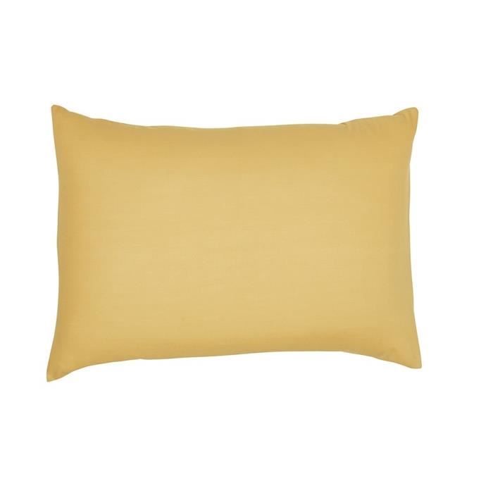 Funda de almohada TODAY Essential - 50 x 70+5 cm - 100% algodón liso - Ocre