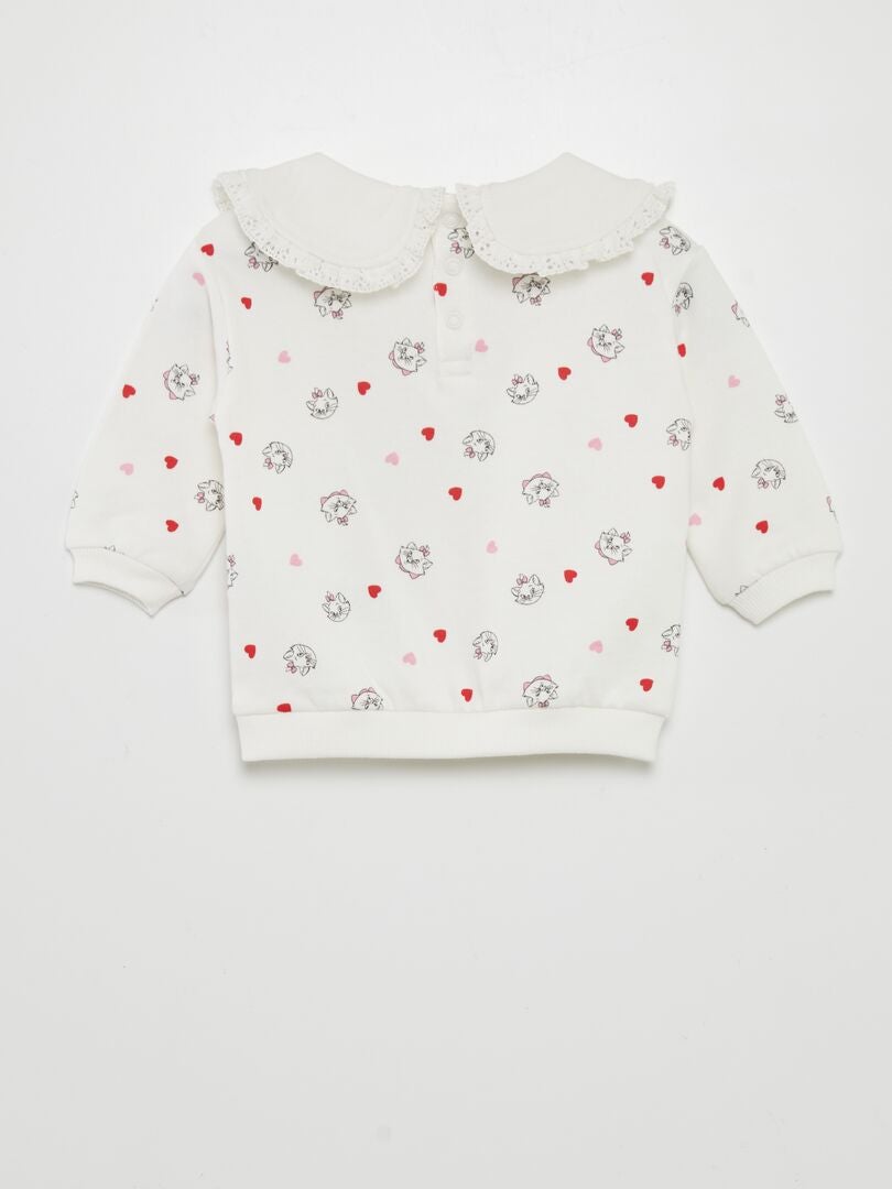 Sudadera polar Disney 'Minou' - BLANCA