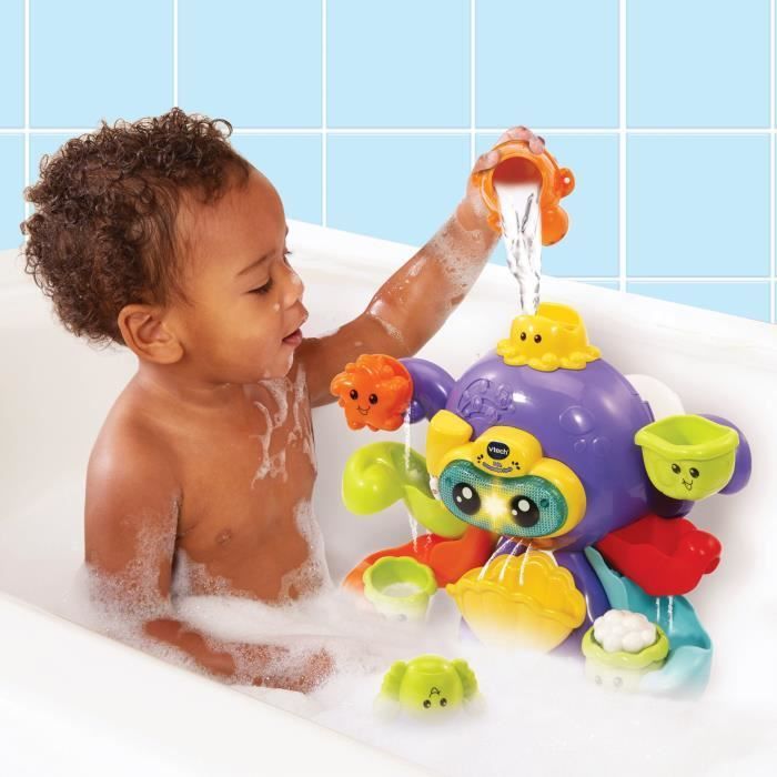 VTECH BABY Interactief Badspeelgoed - Polo, Mijn Grappige Octopus - Meerkleurig - Voor baby's van 1 tot 5 jaar