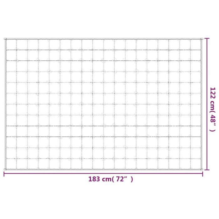 Coperta ponderata vidaXL blu 122x183 cm 5 kg Tessuto 3154847