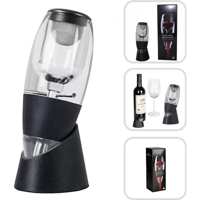 Aireador de vino - TODECO - Clásico - Silicona - Acrílico - Caja de regalo