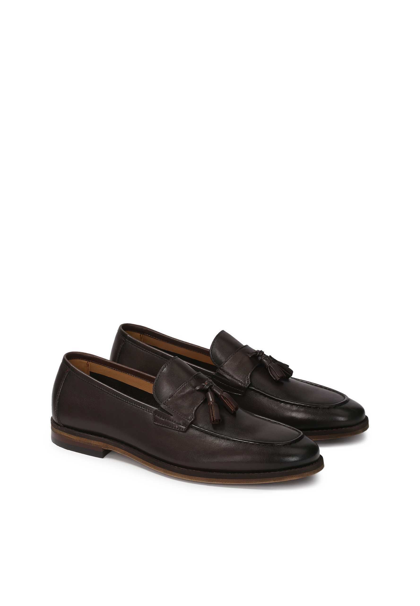 Kazar KOLOB - Slip-on eleganti - marrone scuro