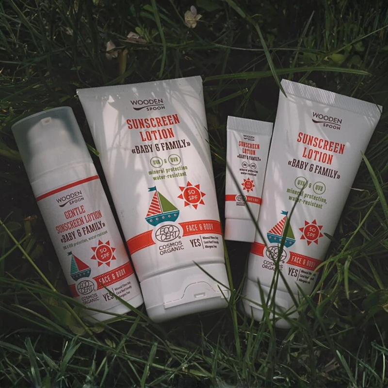 WoodenSpoon Baby & Family Beschermende Zonnebrandcrème voor het hele gezin SPF 50