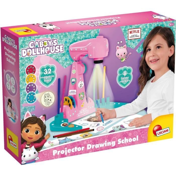 Projetor de Desenho - LISCIANIGIOCHI - Gabby e a Casa Mágica - Acessórios e Modelos Inclusos
