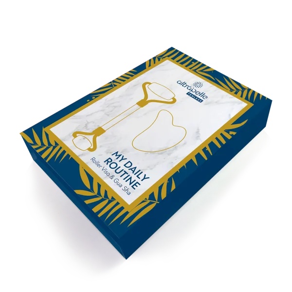 ALTRAPELLE Set Altrapelle Tenless Mi rutina diaria Gua Sha y rodillo facial