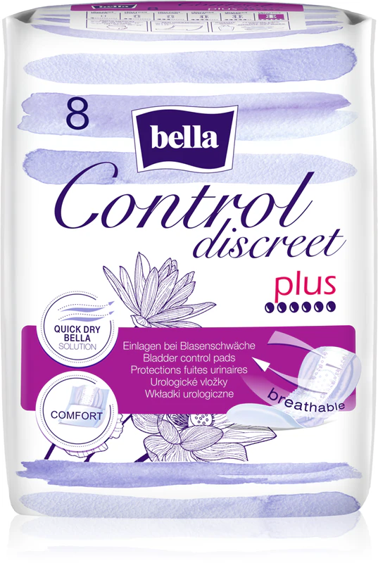 Absorventes para incontinência urinária BELLA Control Discreet Plus