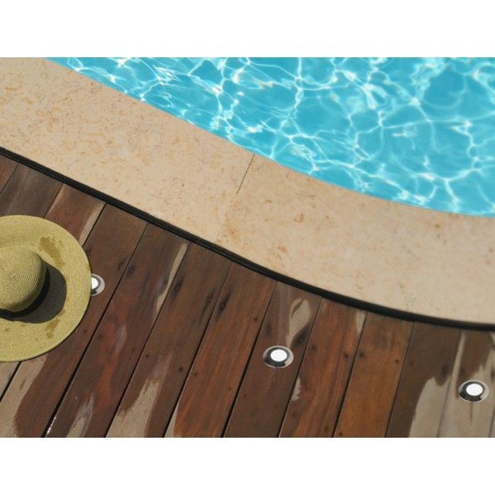 Lot 6 spots extérieur encastrables 4.5W, 3000K, 6x15lm, Ø35, Inox - PATIO
