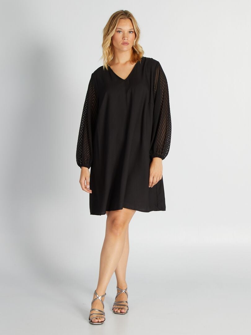 Vestido suave 'Only Carmakoma' - NEGRO