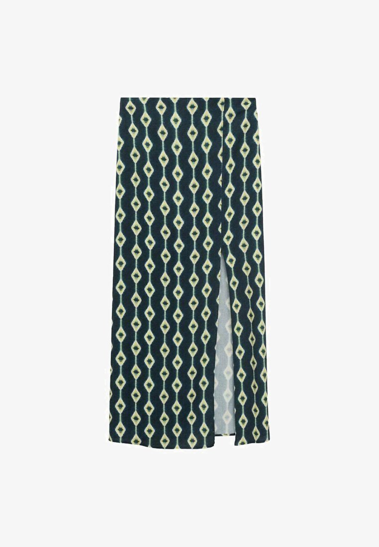 Jupe longue imprimée Mango Kids TEEN - bleu foncé beige