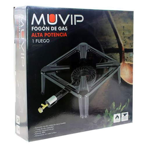  Fogón De Gas Alta Potencia 1 Fuego Muvip