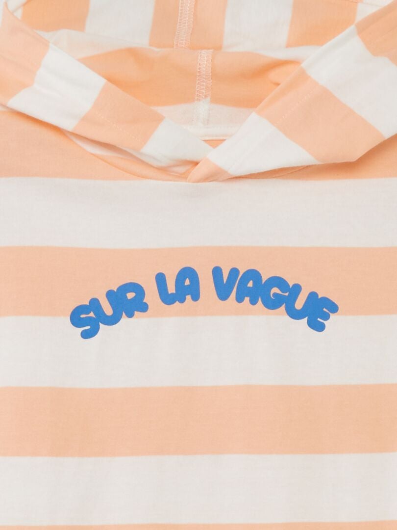 Camiseta com capuz - LARANJA