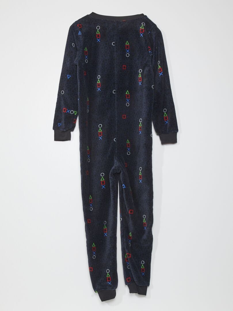 Gamer trainingspak pyjama - ZWART