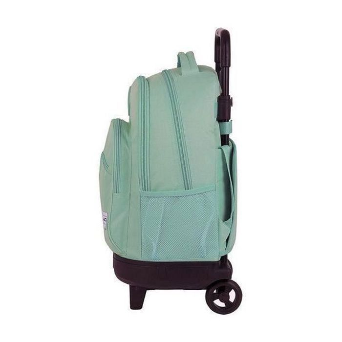 Zaino scolastico con ruote - BlackFit8 - Turchese compatto - Poliestere - Acciaio - Rimovibile