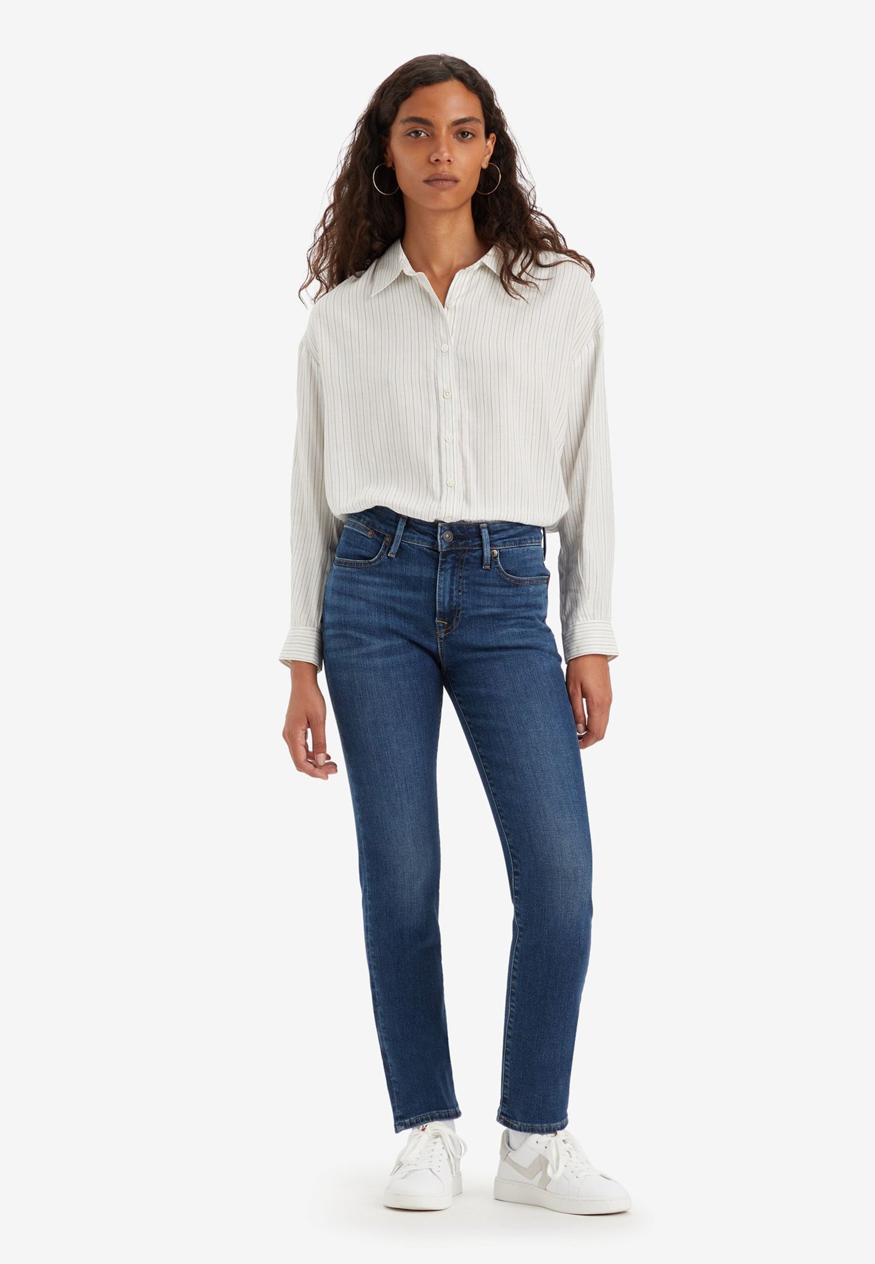 Levi's® 712™ SLIM WELT POCKET - Τζιν στενής εφαρμογής - μπλε, σκούρο, κυματιστό