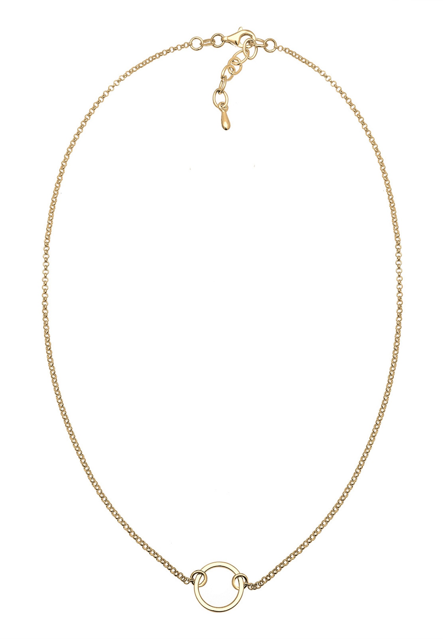 Elli Femmes Choker Cercle Tendance Géo en Argent Sterling 925