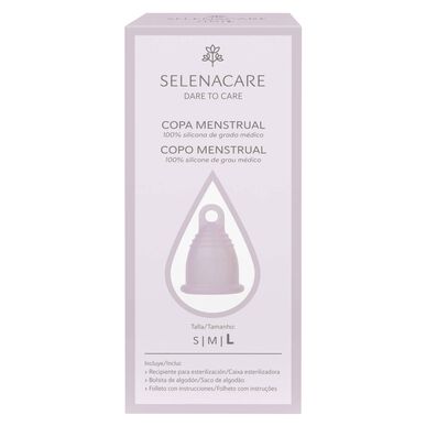 Copa menstrual rosa SelenaCare L 1 unidad 1 unidad
