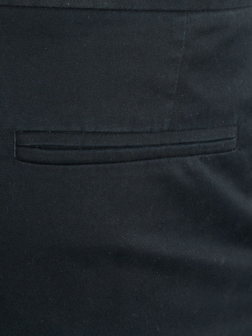 Pantalones chinos ajustados L38 +195 cm - Negro
