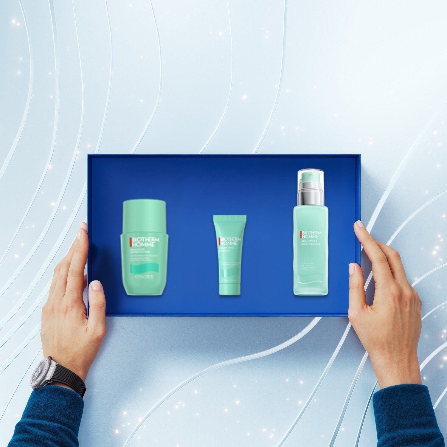 Sada na starostlivosť o tvár Biotherm Homme Aquapower Aquapower Routine Set - 1 kus