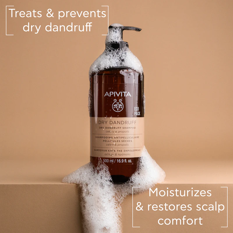 Apivita Anti-roos Shampoo voor Droge Roos