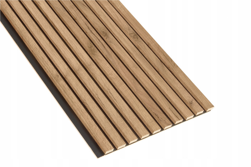 Lamele Ścienne na Płycie SunWood 275x46cm Dąb Craft Złoty Panel Dekoracyjny