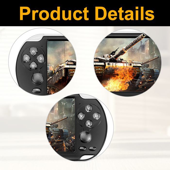 Console de jeu portable double joystick, 8G, écran 5,1 pouces amélioré