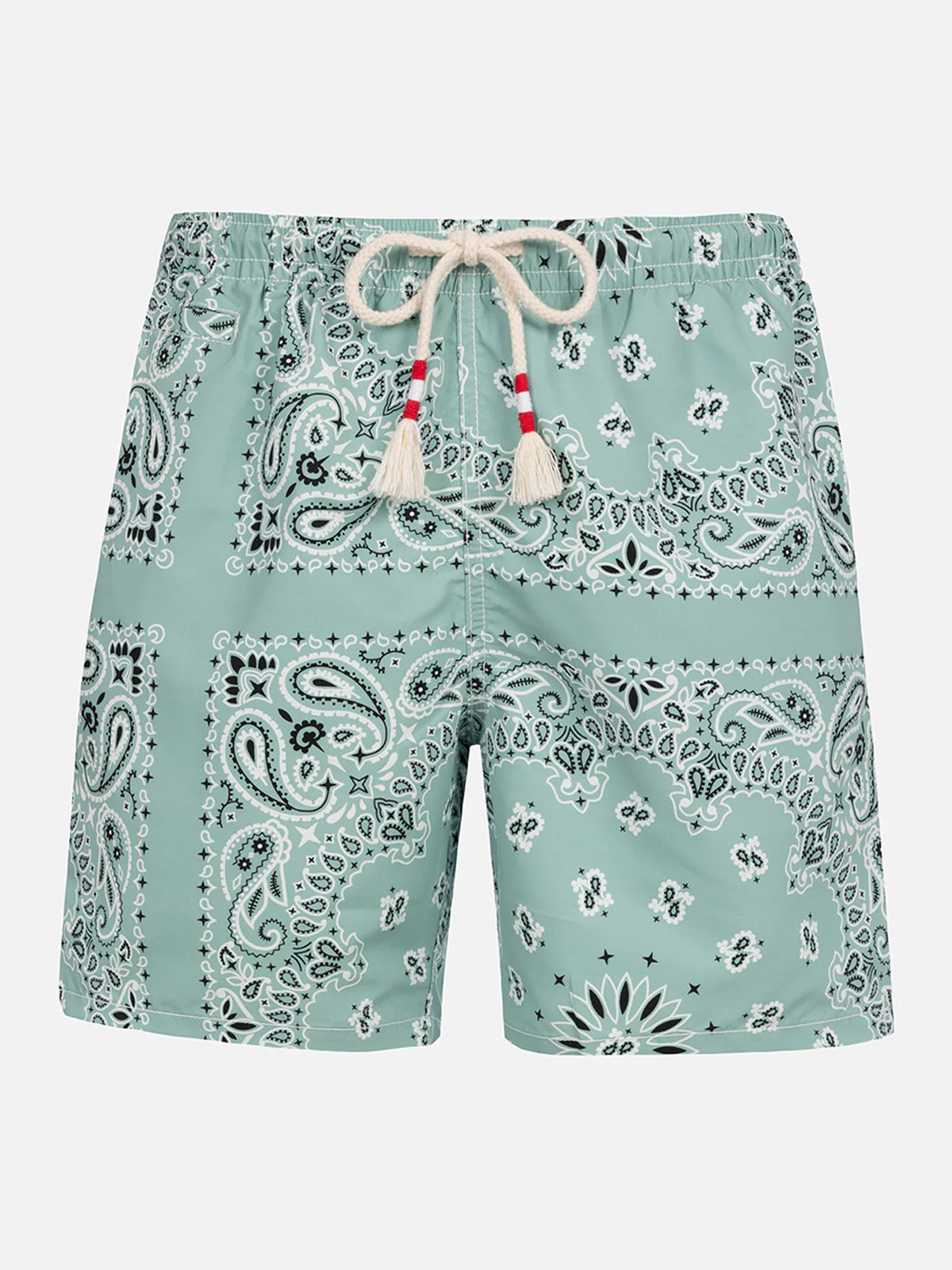 Caprese saliegroene mid-length herenbadpak