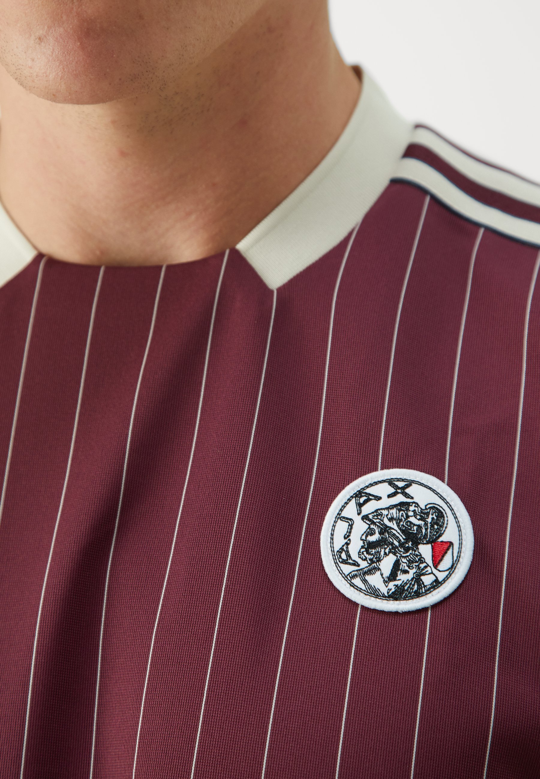 adidas Originals AJAX ICON JERSEY - Triko s potiskem - black/white
