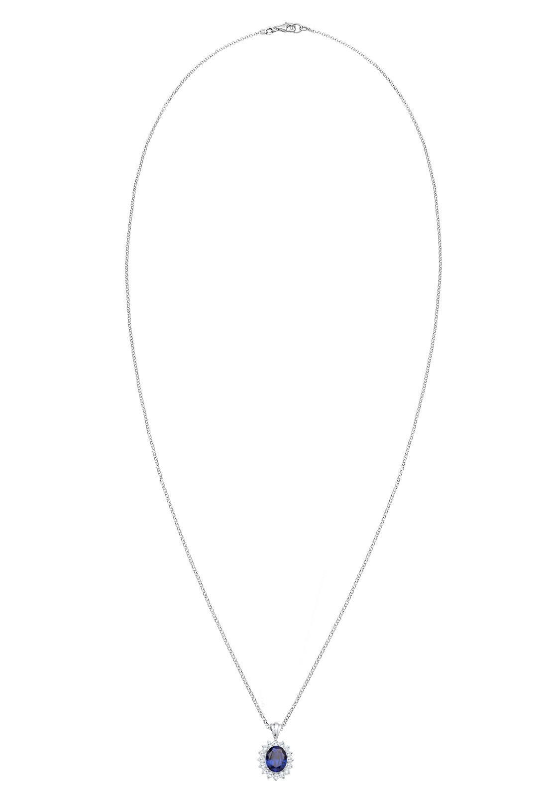 Elli Femme Saphir Zircone - (925/1000) Argent