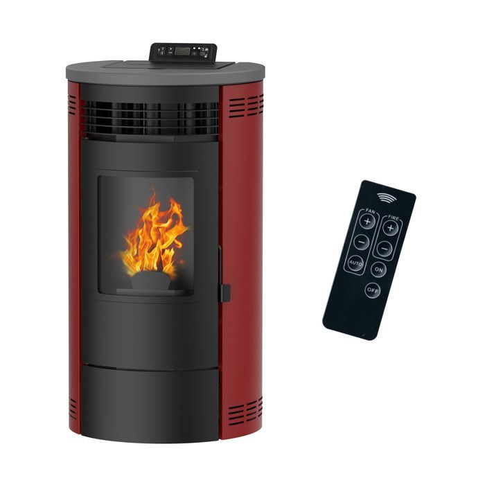 Estufa de pellets Air Flavia de 9,5 kW, Bordeaux Sannover