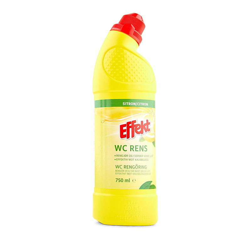 Limpiador de inodoros Effect 750 ml, limón.