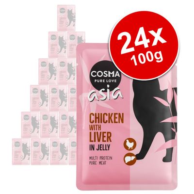 Cosma Asia în pliculețe de jeleu, pachet economie 24 x 100g