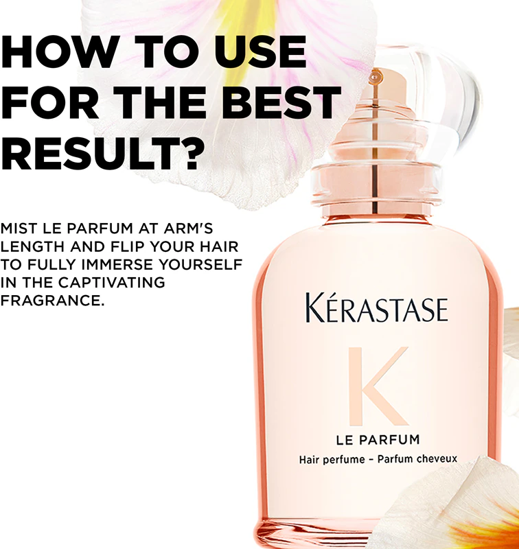 Kérastase Gloss Absolu Gloss Le Parfum, fragrância capilar para cabelos brilhantes e macios.