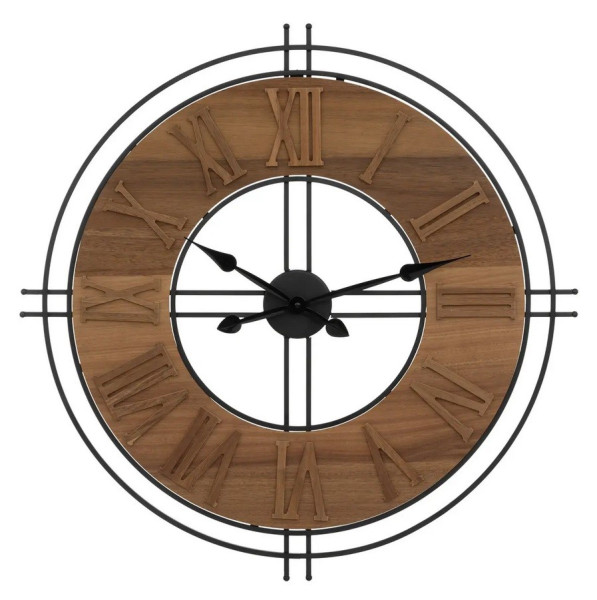 Zegar wiszący metalowy MDF 65 cm