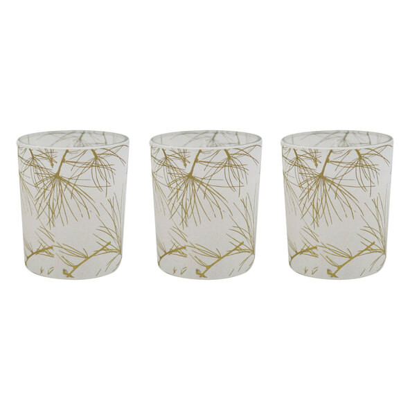 Geurkaars in glas, grassen, set van 3