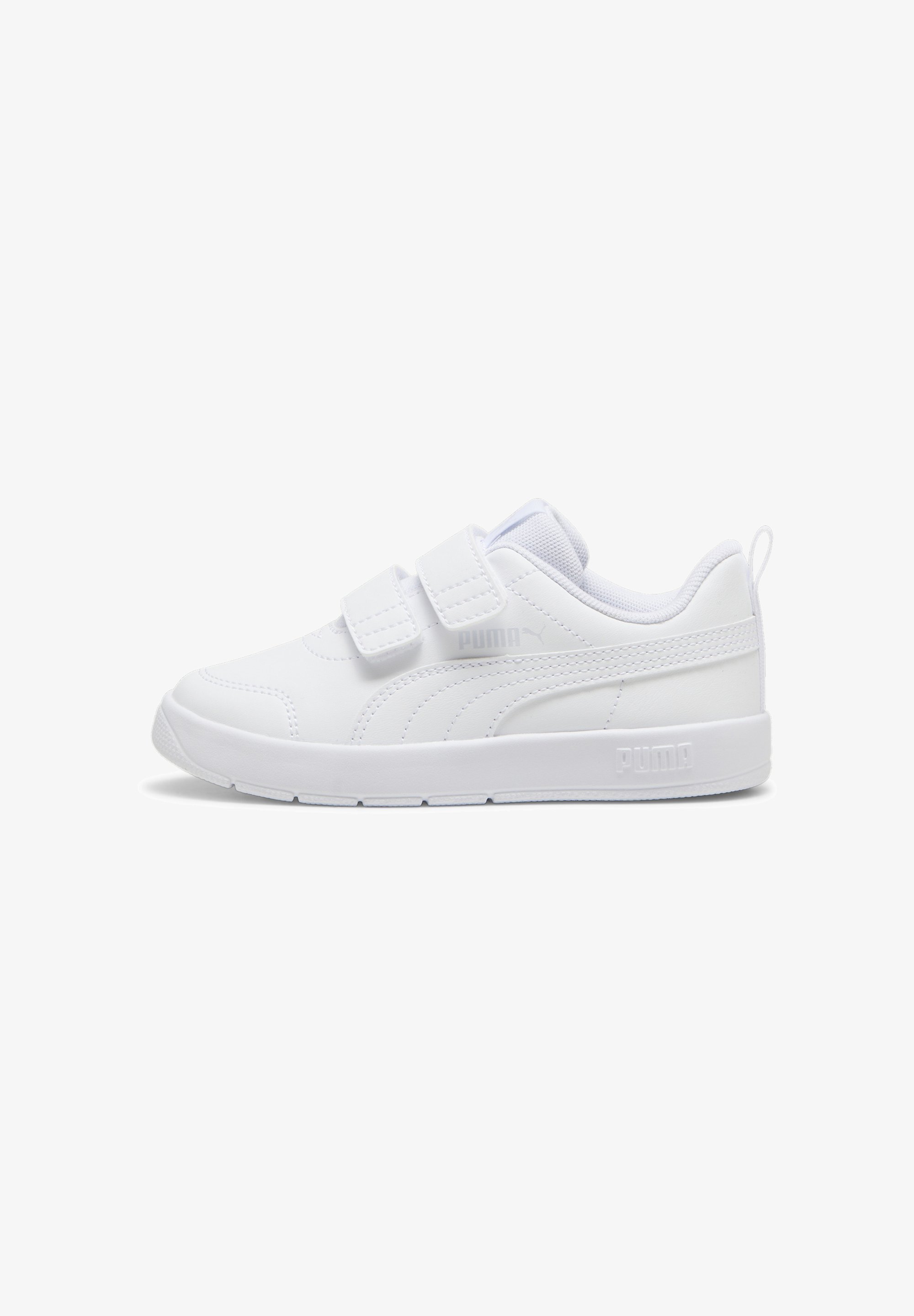Puma COURTFLEX V3 UNISEX - Løpesko - white/white/silver mist