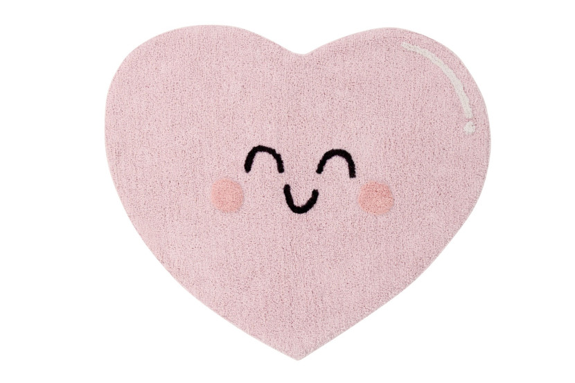 Dywan dziecięcy HAPPY HEART 90x105 różowy