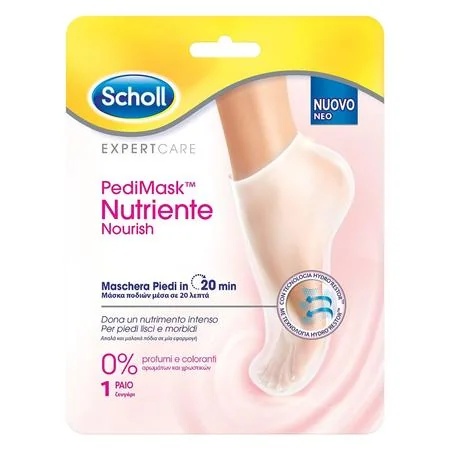 SCHOLL Scholl Pedimask Voedend voetmasker met 3 oliën: avocado, argan en jojoba, 2 paar
