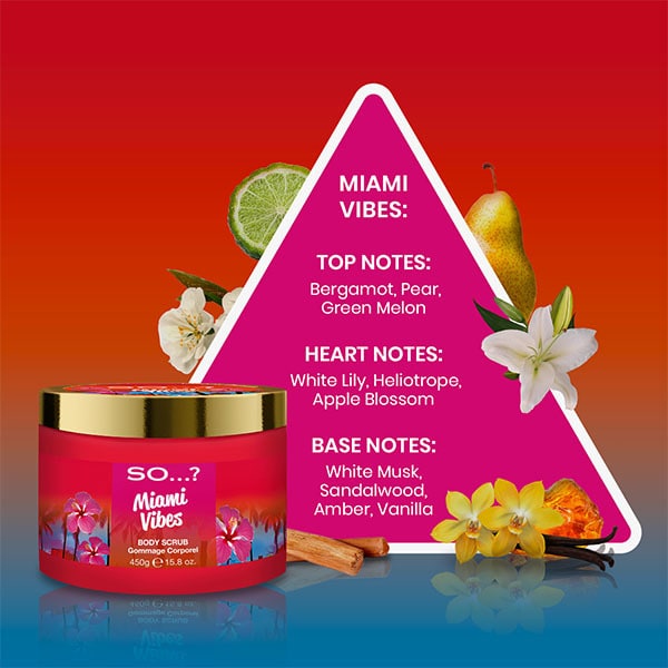 Takže...? Tělový peeling Miami Vibes 450g
