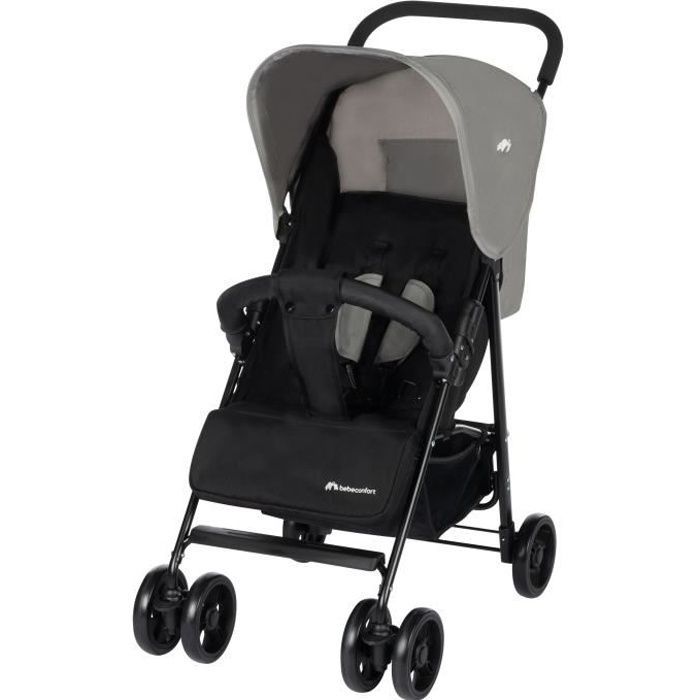 BEBECONFORT FOGGY Passeggino compatto e leggero, dalla nascita fino a 15 kg, con schienale reclinabile, colore grigio fumé.