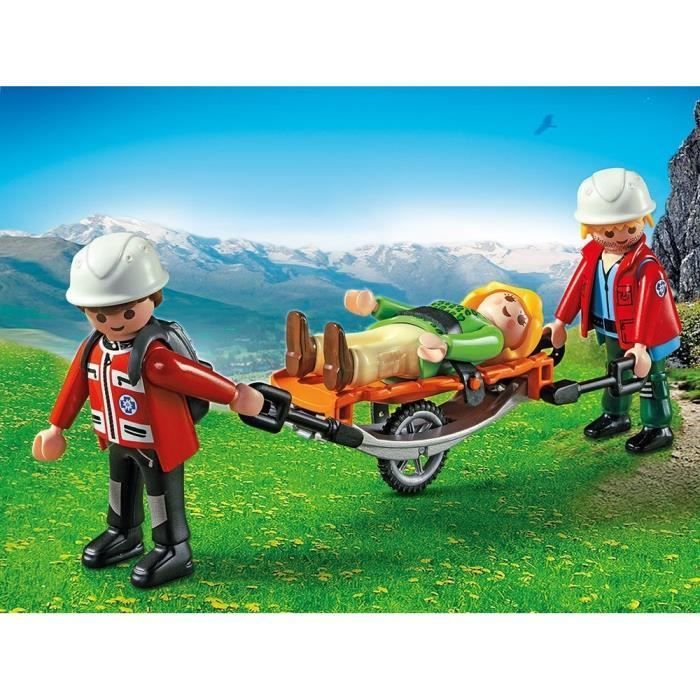 PLAYMOBIL - Socorristas com Maca - 3 figuras - Unissex - A partir de 4 anos