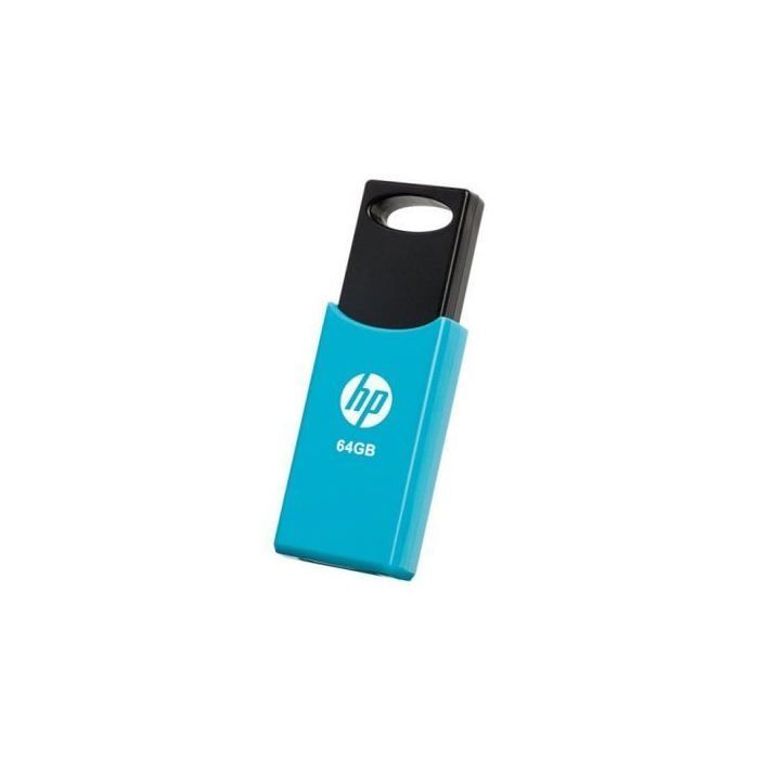 Clé USB - HP - HPFD212W64-BX TWINPACK - 64 Go - USB 2.0 - 15 Mo/s Lecture - 5 Mo/s Écriture