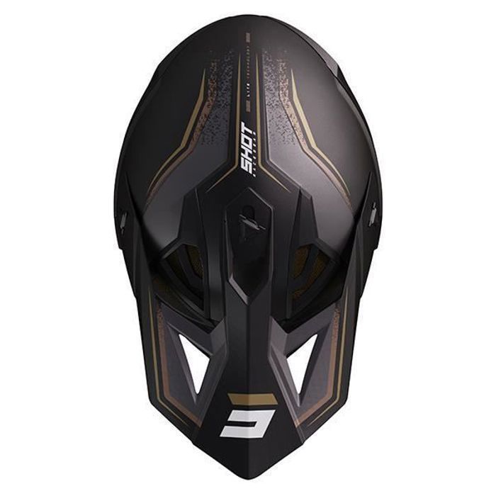 Casco Shot Lite Prism Negro Oro Mate