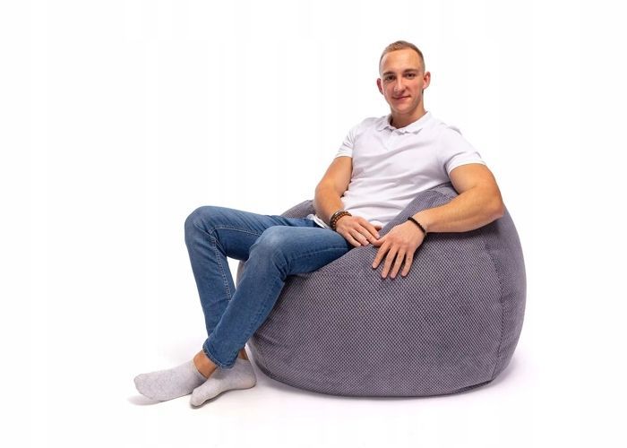 Sillón tipo puf Ecopuf - Sillón, sofá, cojín de suelo, puf para interior/exterior - Grafito