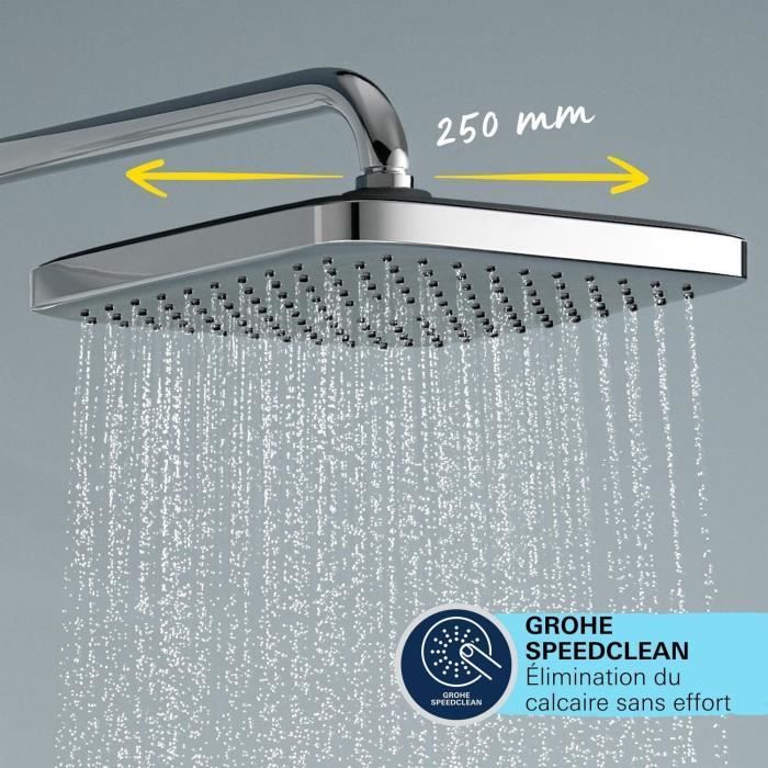 Columna de ducha con grifo monomando - Ahorro de agua - GROHE Vitalio Comfort 250 - Cromado - 26985001
