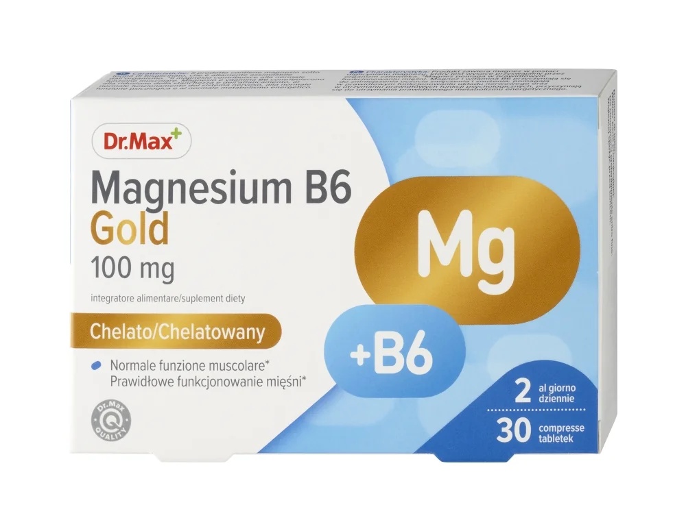 DR. MAX Dr. Max Magnesium B6 Gold 30 Tabletten Muskel-Wellness