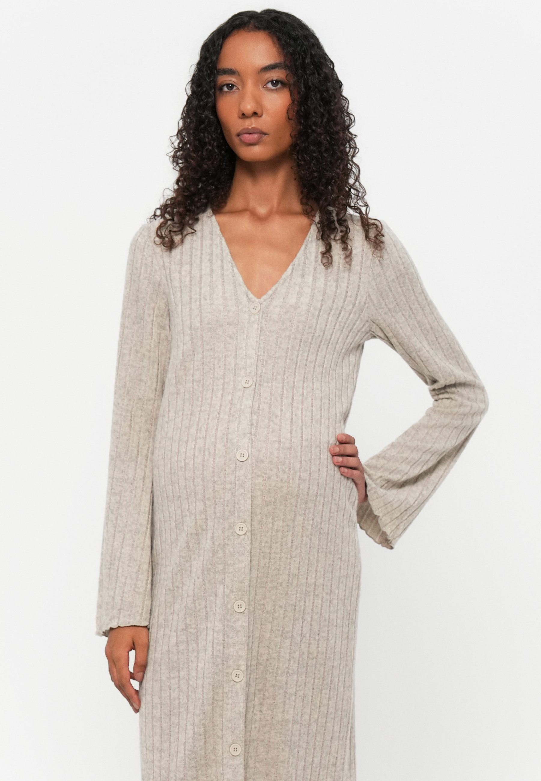 MAMALICIOUS FELIZIA LIA ROBE - Robe pull - mélange de bouleau