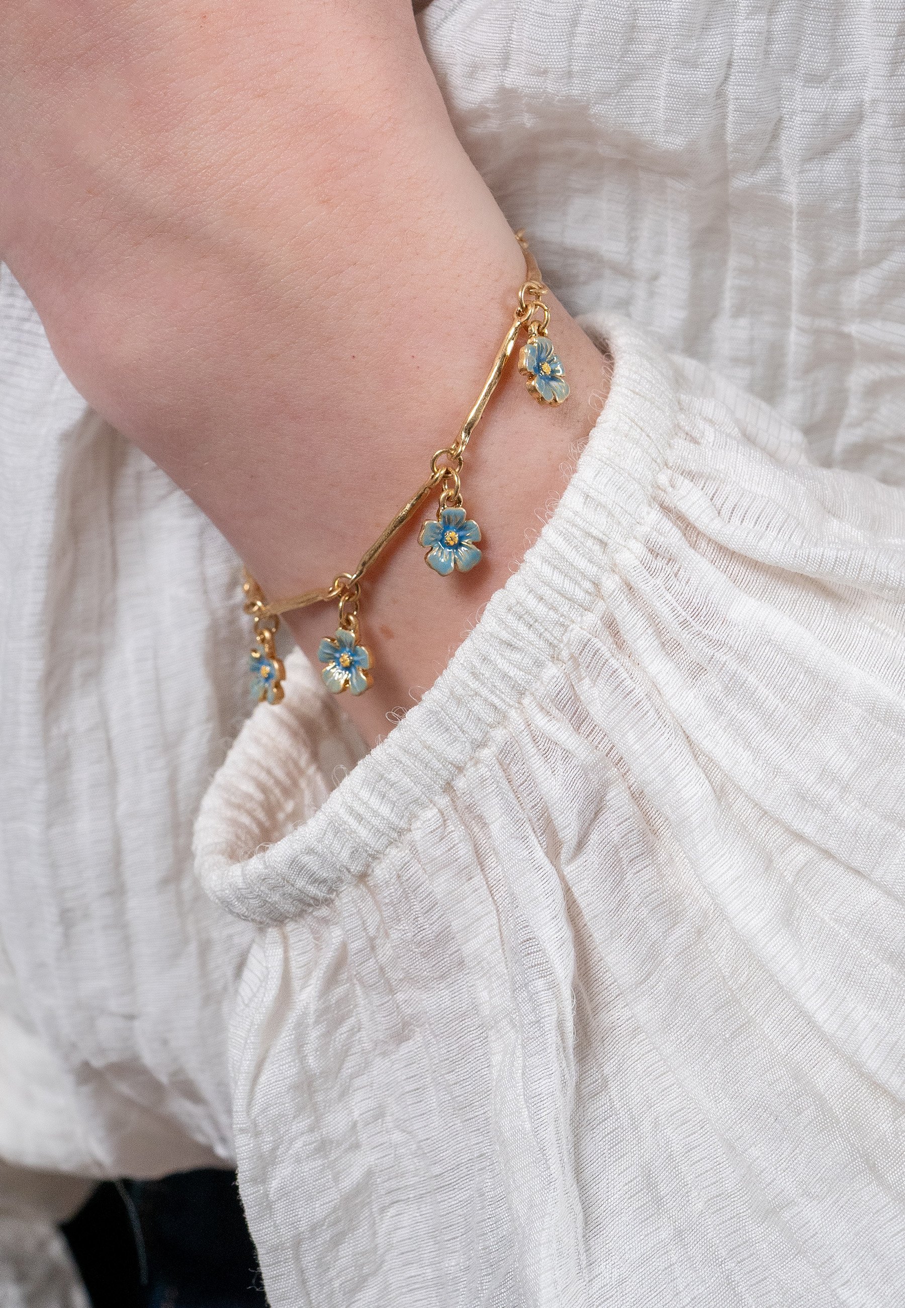Bracciale FABLE ENGLAND FORGET-ME-NOT - Bracciale - color oro blu